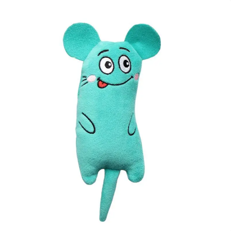 Cat Pet Plush Embroidered Mint Toys